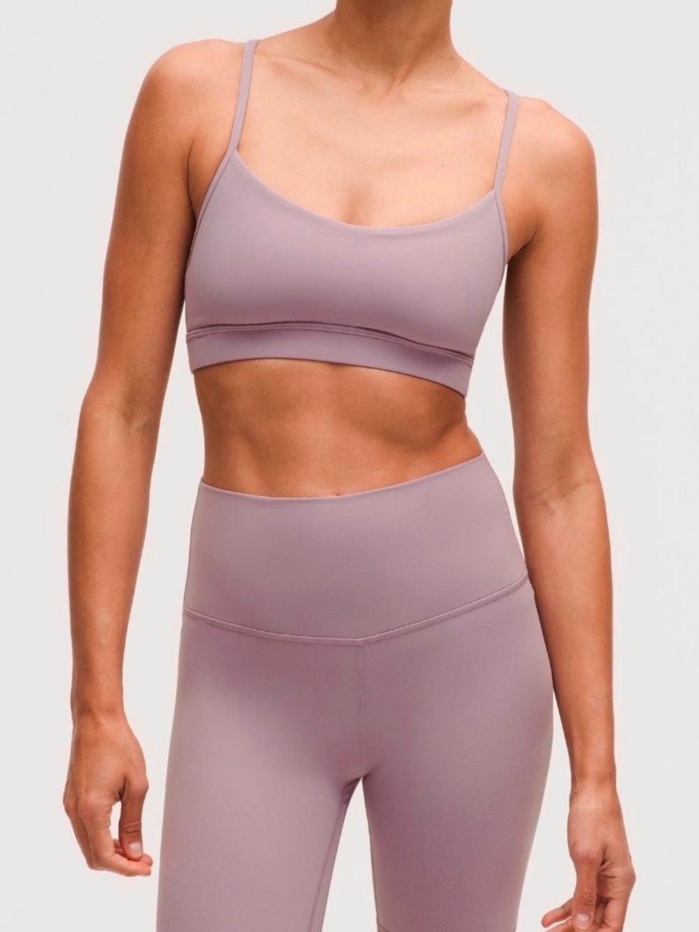 Lululemon Dusty Rose Align Leggings & Flow Y Sports Bra Set